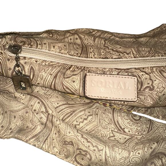 Sorial Gold Snakeskin Embossed Leather Tote Bag Shoulder Shopper - Picture 13 of 14